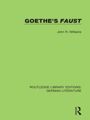 cover image of Goethe's Faust